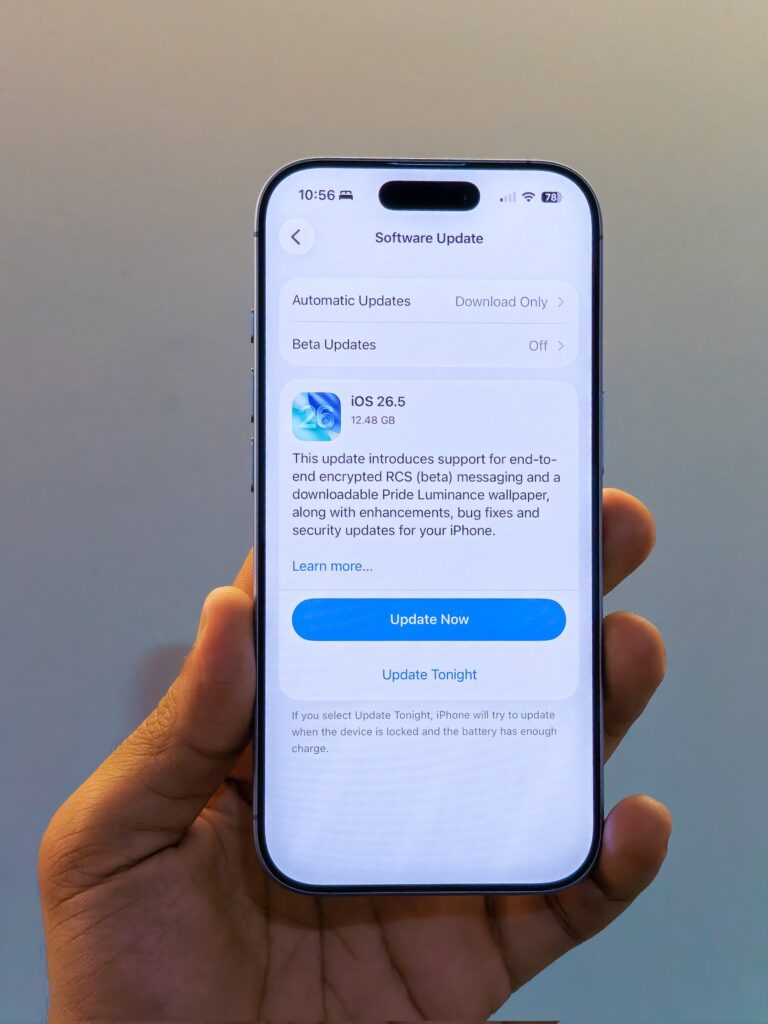 iOS 26.5 tập trung mạnh vào bảo mật 