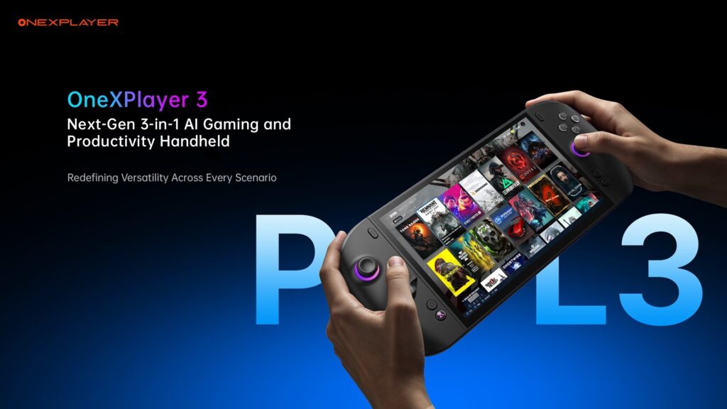 ONEXPLAYER 3 gây chú ý với màn hình OLED 8.8 inch và chip Intel Arc G3 Extreme mới, hướng tới phân khúc máy chơi game cầm tay cao cấp.