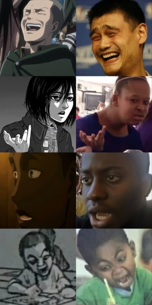 Bộ ảnh meme Attack On Titan mang đến khoảnh khắc vui nhộn cho fan