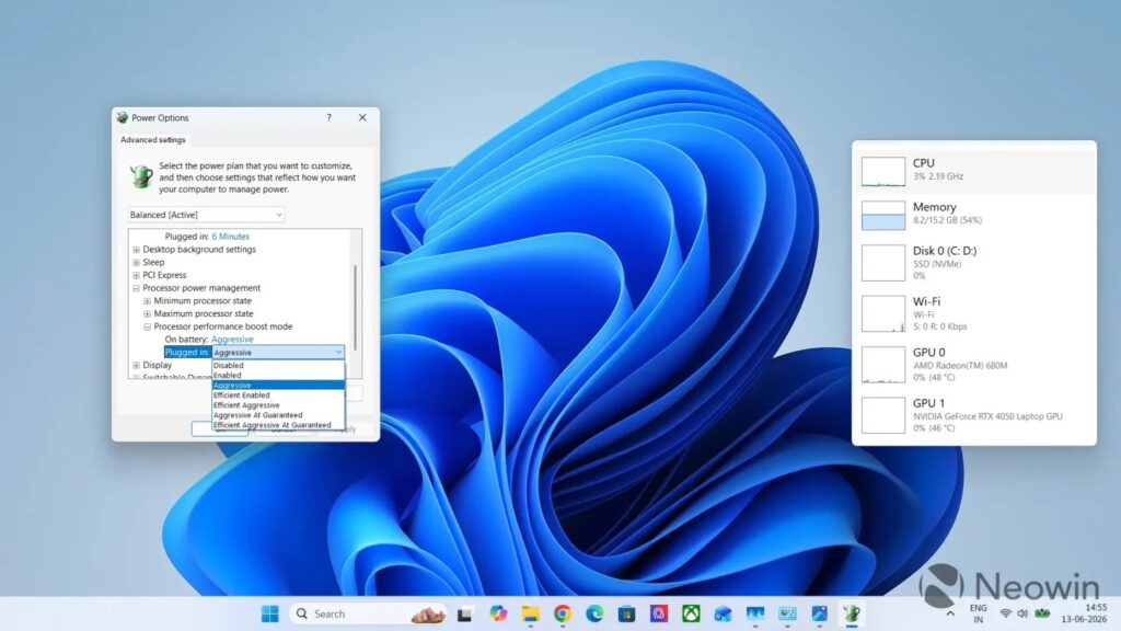 Processor Performance Boost Mode điều chỉnh cách Windows quản lý hành vi tăng tốc của CPU khi xử lý các tác vụ nặng.