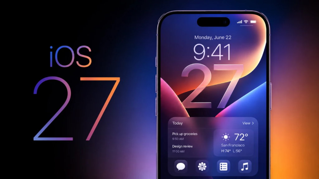 Apple công bố iOS 27 tại WWDC 2026 với Siri AI, Liquid Glass cải tiến và nhiều nâng cấp hiệu năng đáng chú ý.