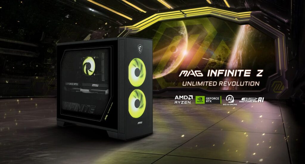 MSI MAG Infinite Z hướng đến hiệu năng mạnh trong không gian nhỏ.