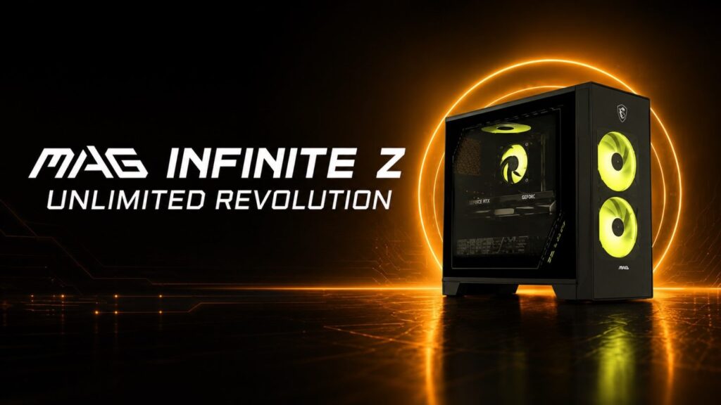 MSI MAG Infinite Z ra mắt với RTX 5070 Ti và hệ thống AI tản nhiệt MSI MAG Infinite Z gây chú ý với RTX 5070 Ti, làm mát AI và thiết kế compact cao cấp