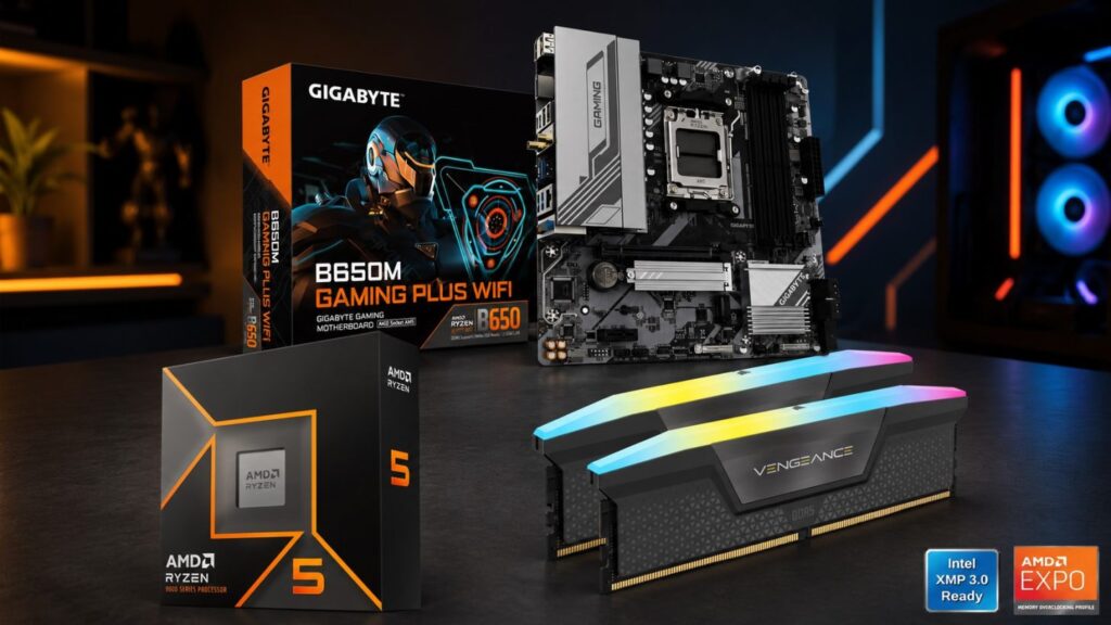 AMD Ryzen 5 9600X cùng bo mạch chủ và RAM giảm giá mạnh trên Newegg Newegg ưu đãi combo Ryzen 5 9600X, mainboard và RAM với giá chỉ 544 USD