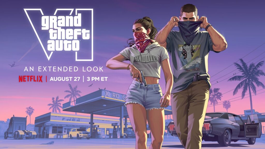Rockstar ấn định GTA VI Extended Look vào 27/8, độc quyền trên Netflix