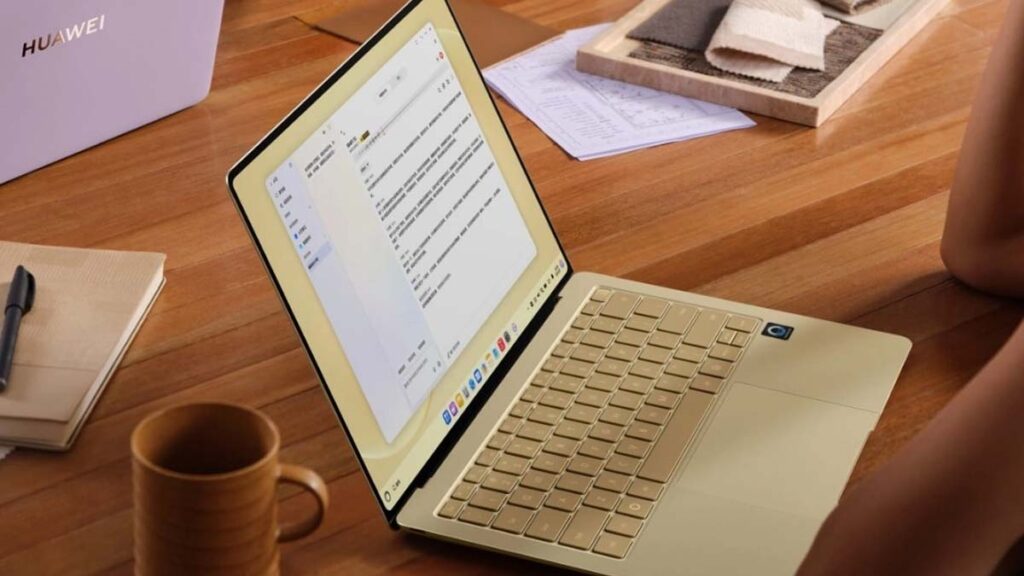Bên trong laptop Huawei MateBook Pro S là bộ vi xử lý Kirin XE90 do Huawei tự phát triển