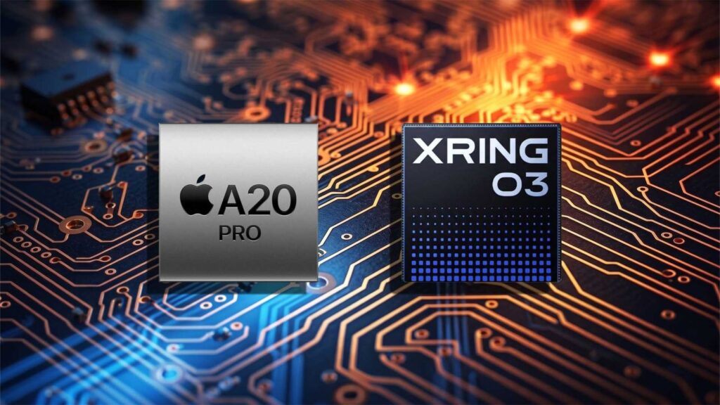 Băng thông bộ nhớ A20 Pro của Apple so với Xiaomi XRING 03.
