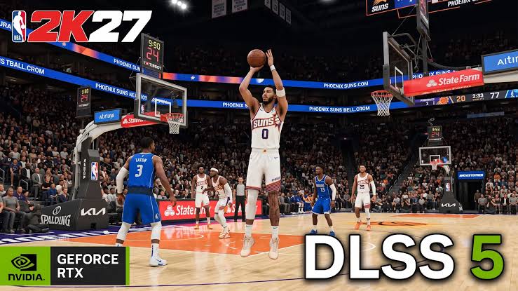 DLSS 5 chính thức ra mắt cùng NBA 2K27 với công nghệ 3D-Guided Neural Rendering.