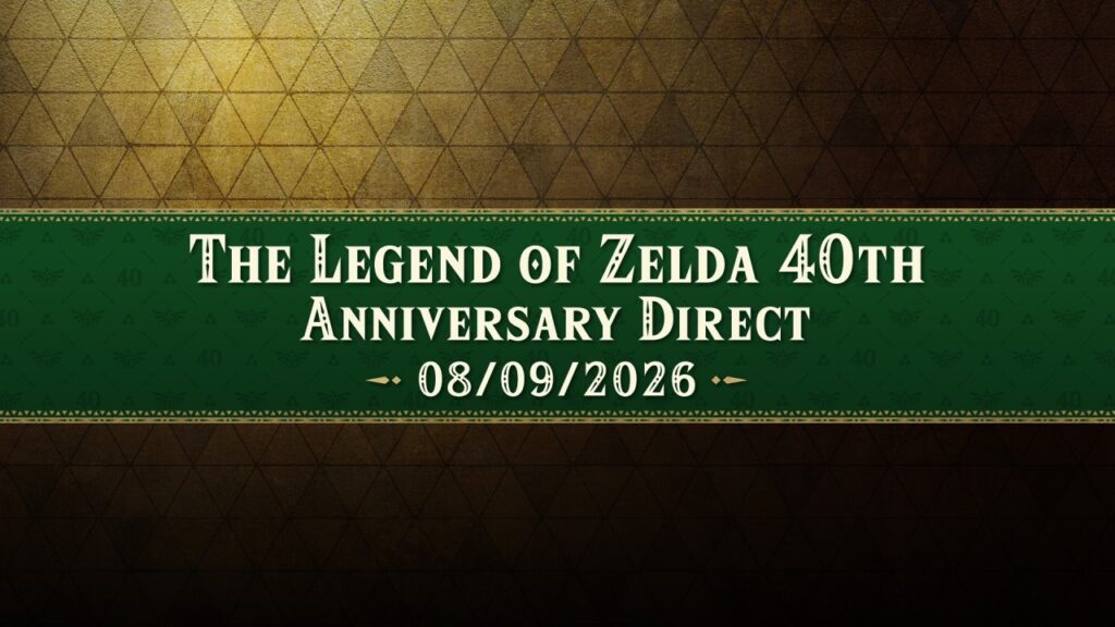 The Legend of Zelda 40th Anniversary Direct phát sóng ngày 8 tháng 9.
