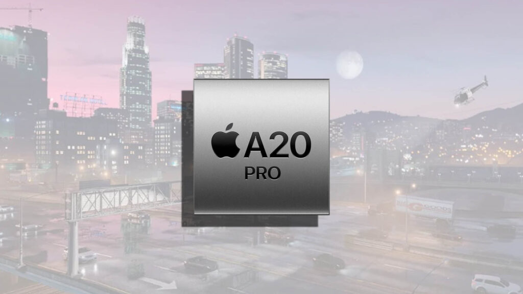 A20 Pro trên iPhone 18 Pro Max chạy GTA 5 ngang GTX 1650.