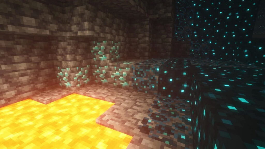 Tầng âm bao nhiêu có các loại quặng khác Minecraft.